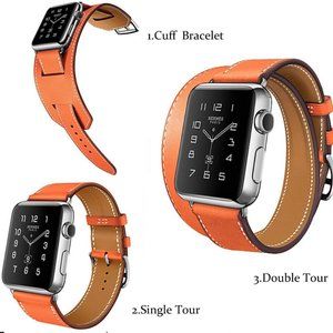 HOCO Blue Leather Strap for Apple Watch 38MM